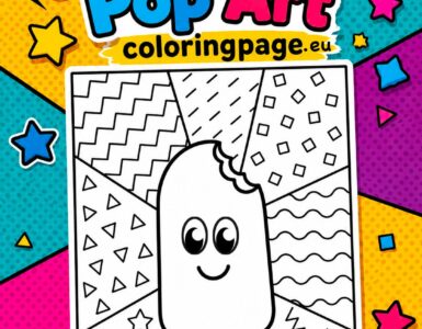 smiling popsicle pop art