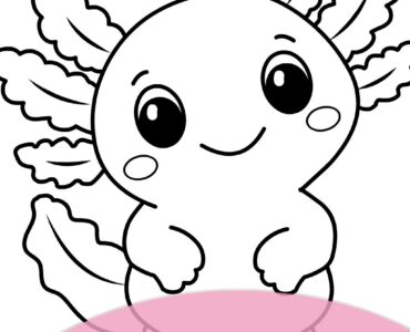 axolotl coloring page