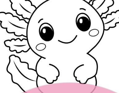 axolotl coloring page