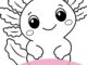 axolotl coloring page