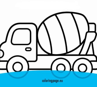 cement truck printable
