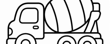 cement truck printable