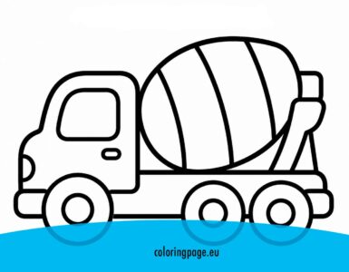 cement truck printable