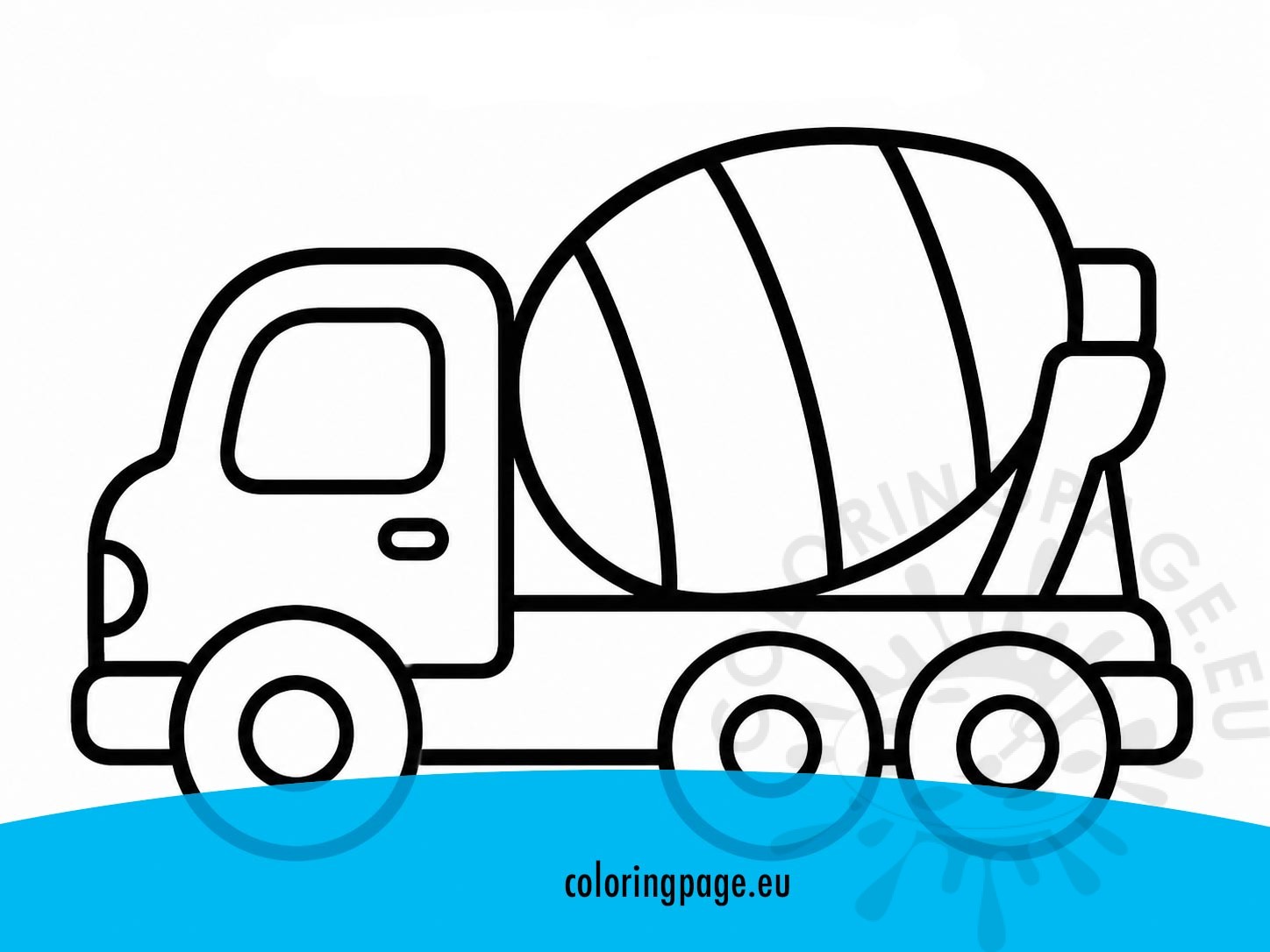 Cement truck printable 3 cement truck printable