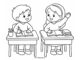 children sitting at desks