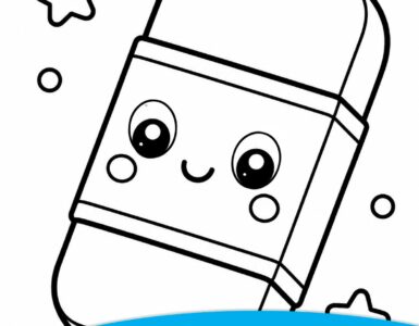 Eraser coloring page 4 eraser