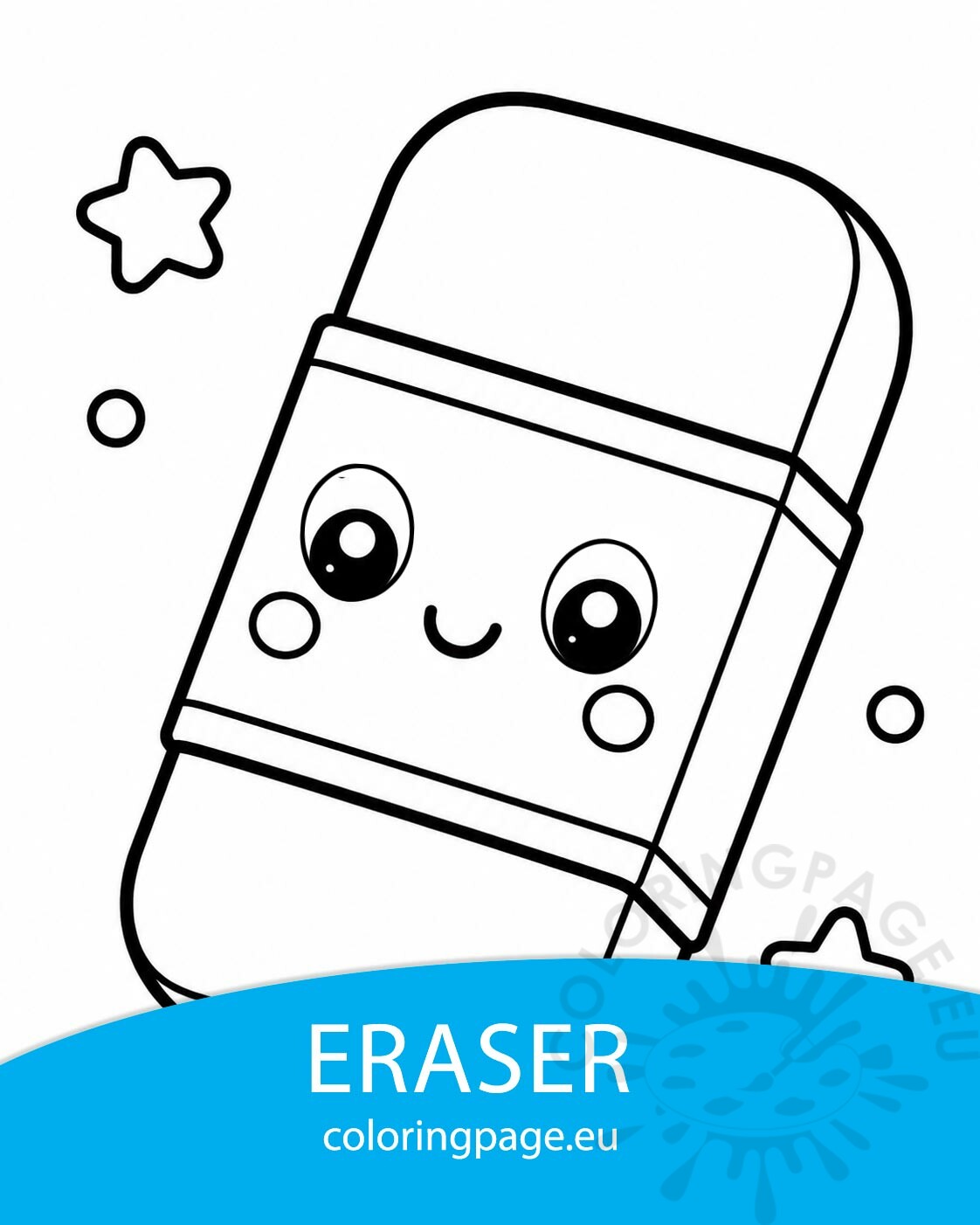 Eraser coloring page 3 eraser