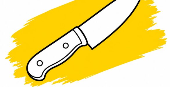 knife coloring page