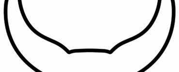 highland cow ears template 2