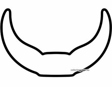 highland cow ears template 2