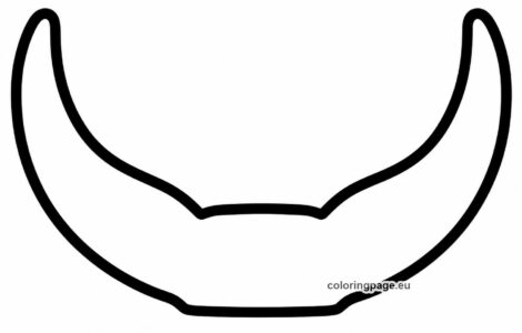highland cow ears template 2
