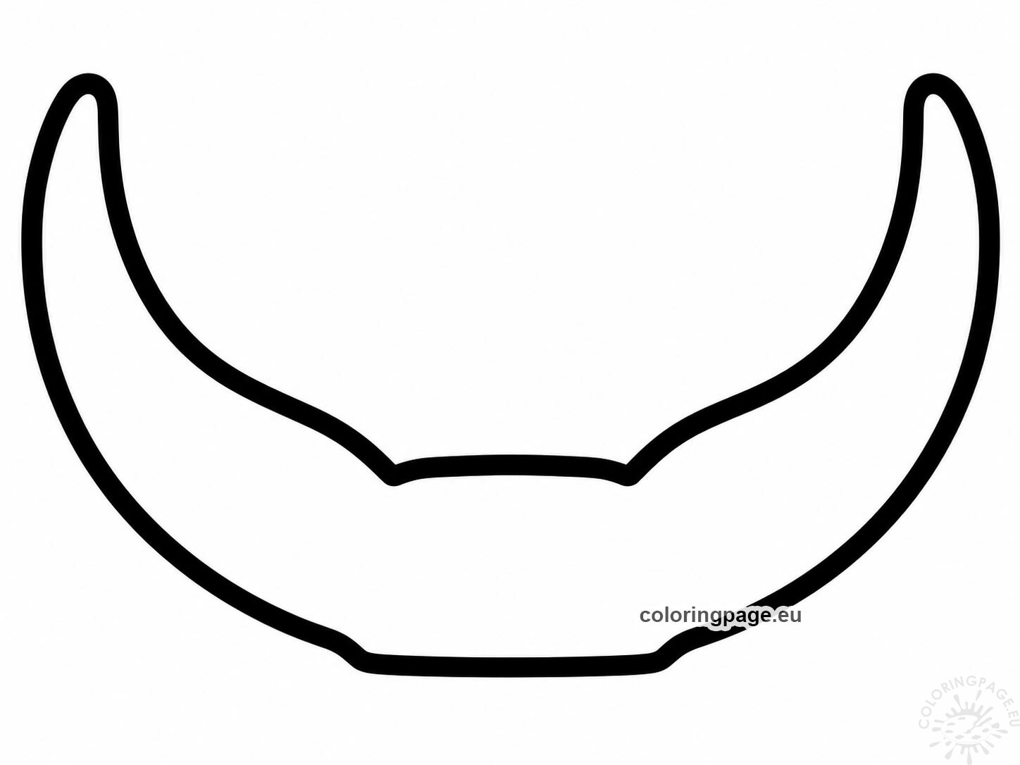 Highland cow ears template to print and cut out