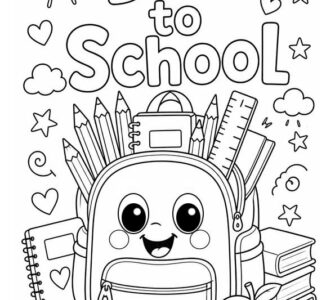 New School Year Coloring Page 91 new school year