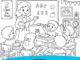 teacher and students printable