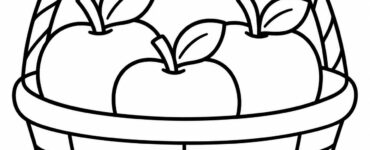 apple basket coloring