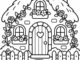 cottagecore coloring page