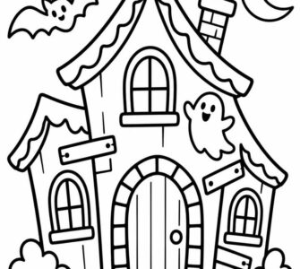 haunted house printable