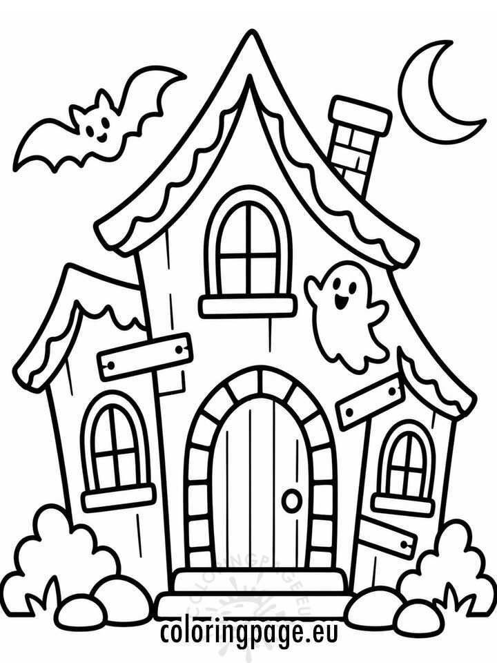 haunted house printable