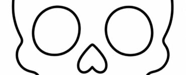 sugar skull outline
