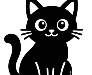 black cat template
