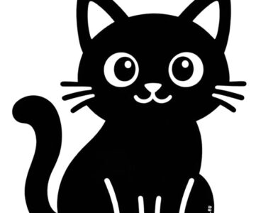 black cat template