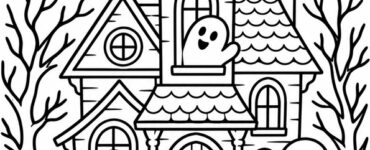 ghosts in a haunted house