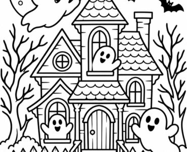 ghosts in a haunted house