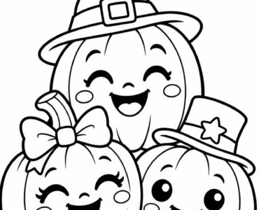 halloween pumpkins in funny hats