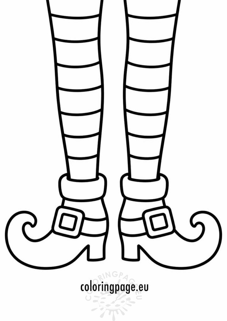 halloween witch feet