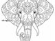 mandala elephant printable