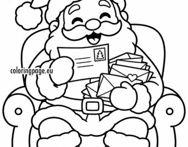 santa claus reading christmas letters