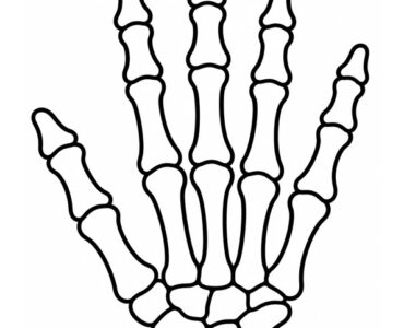 skeleton hand template