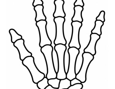 skeleton hand template