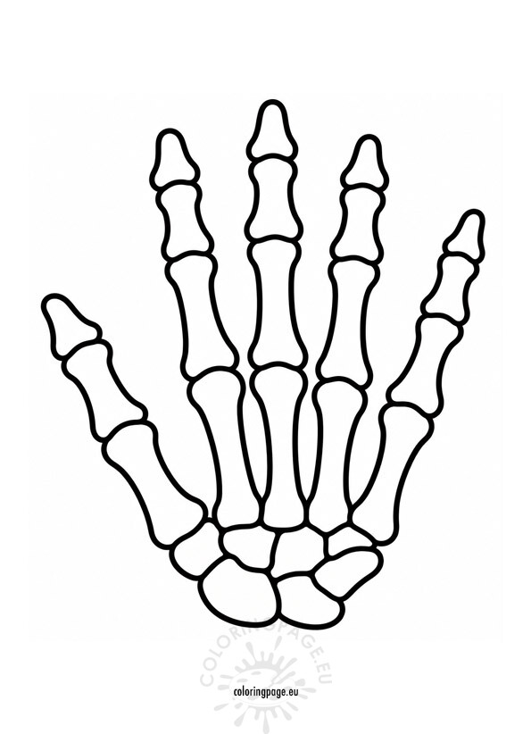 skeleton hand template