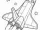 space shuttle coloring page