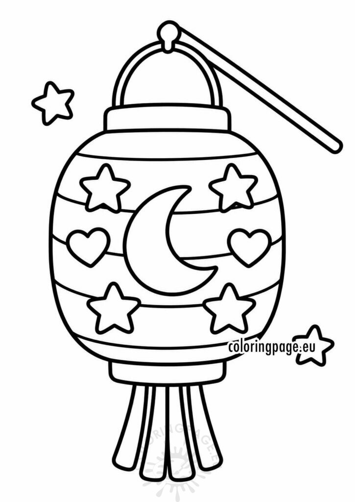 St. Martin’s Lantern Coloring Page 1 st martins lantern printable