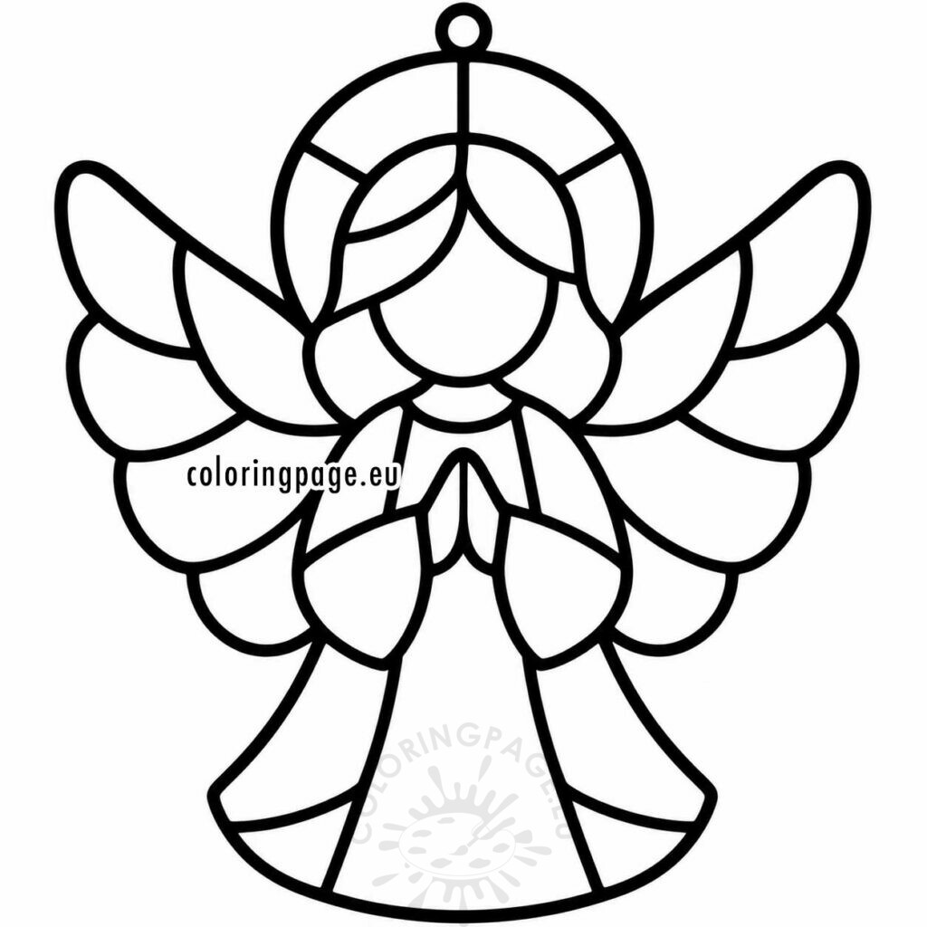 stained glass angel ornament